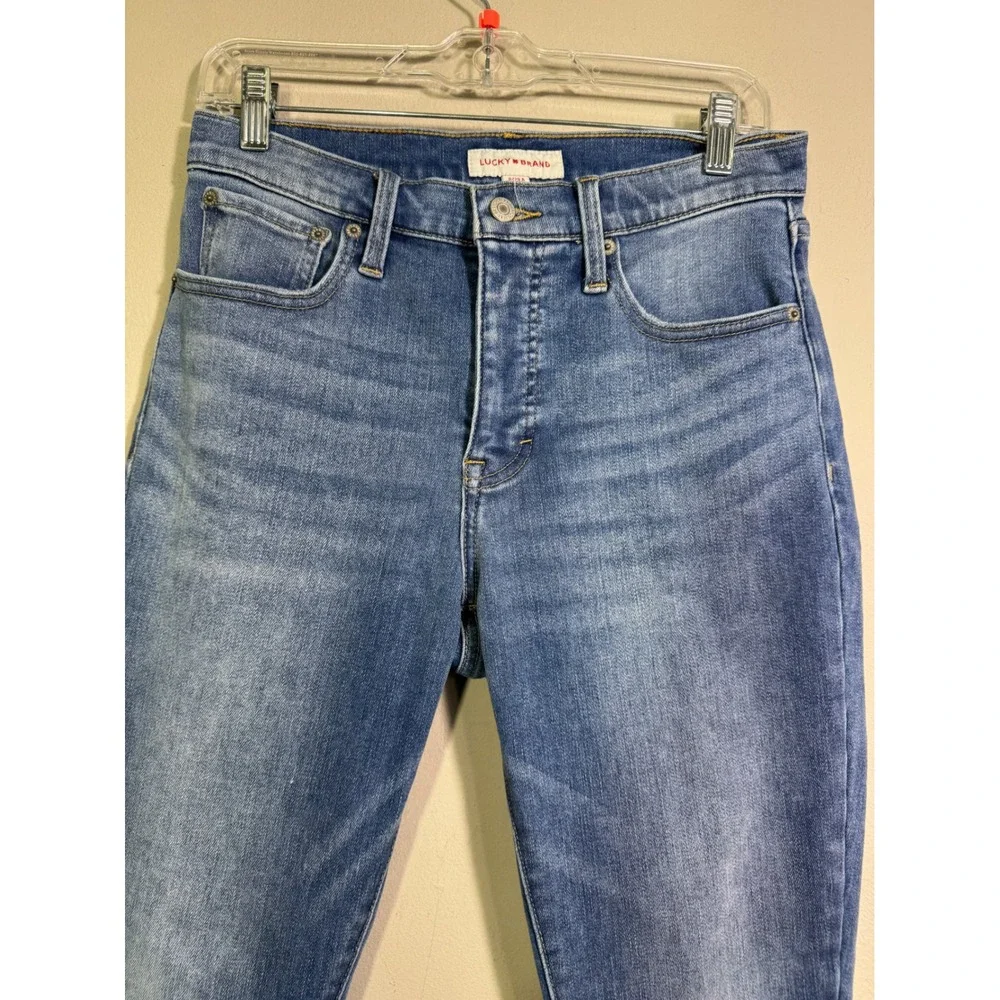 Lucky Brand Women's Bridgette High Rise Skinny Jeans Medium Wash Size 29/8 Boho